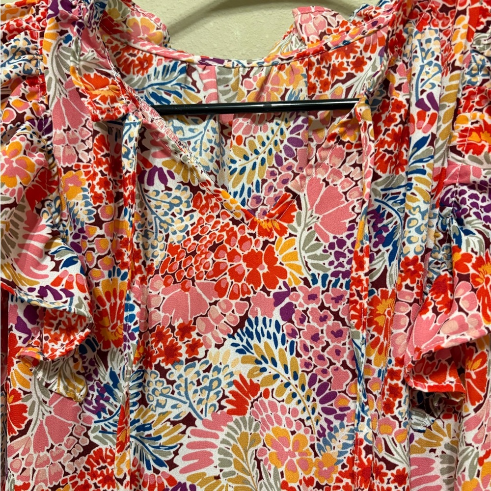 Floral Ruffle Dress - Picture 3 of 5